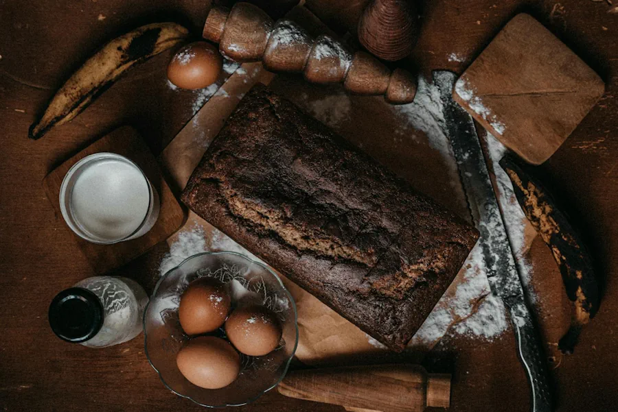 bananbröd med choklad