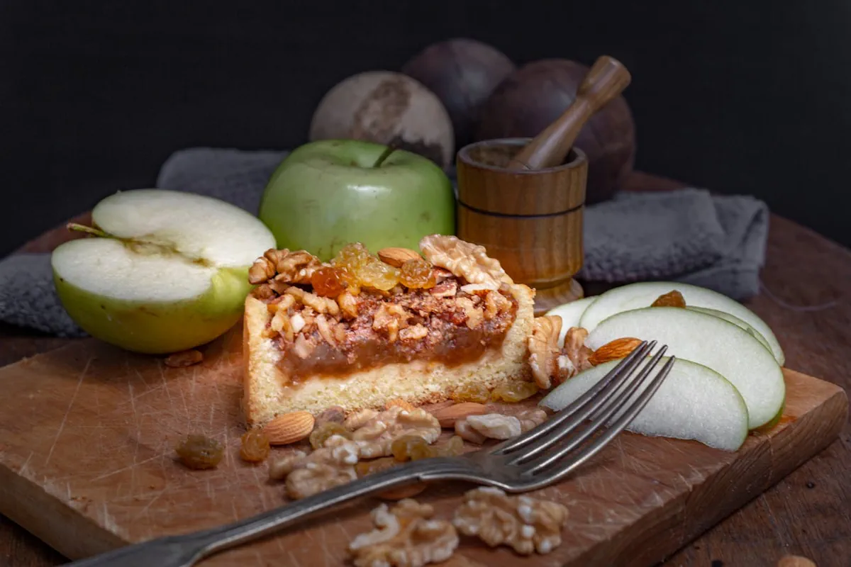 saftig äppelkaka