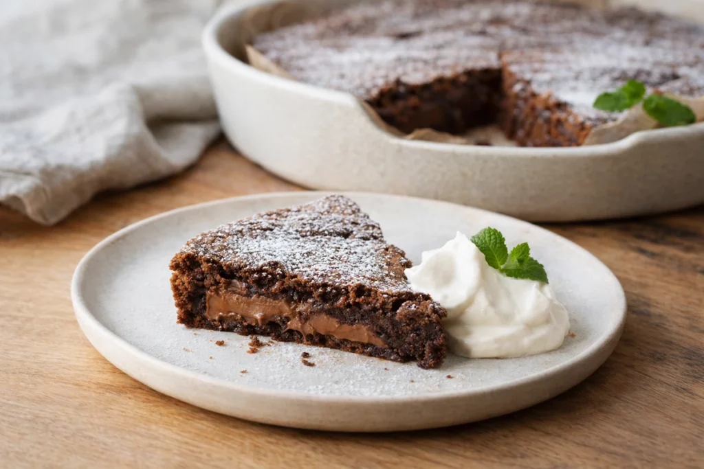 Kladdkaka med mjölkchoklad